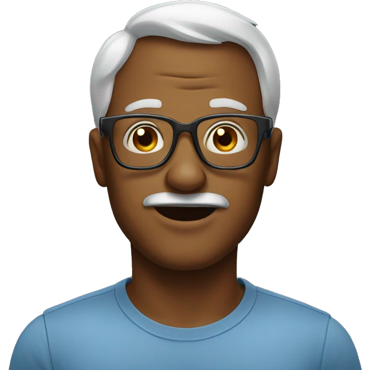 man with big funny glasses  emoji