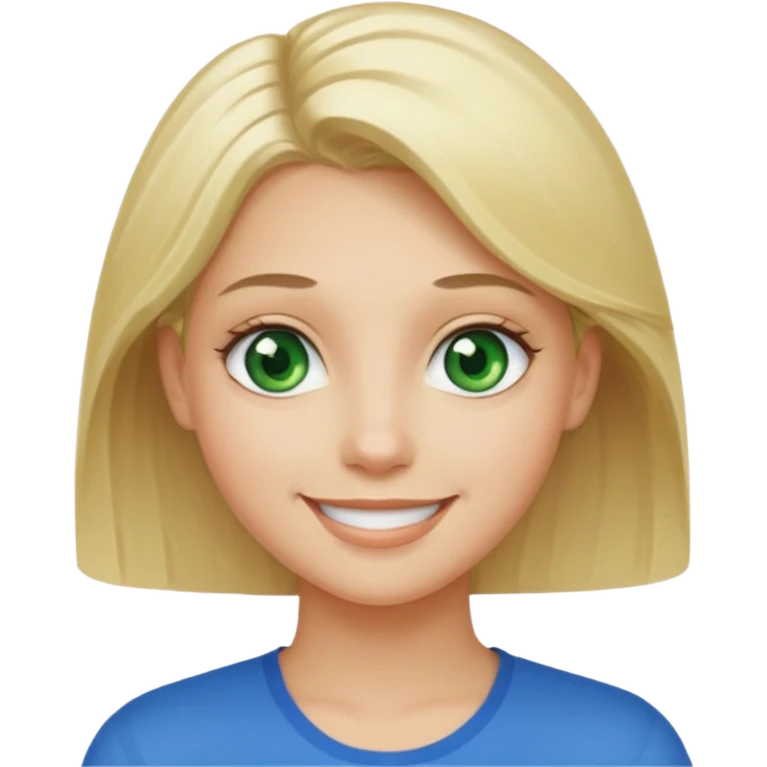 Girl blonde Green eyes man dark Hair blue eyes emoji