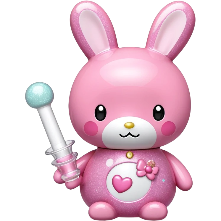 pink glittery my melody bong emoji