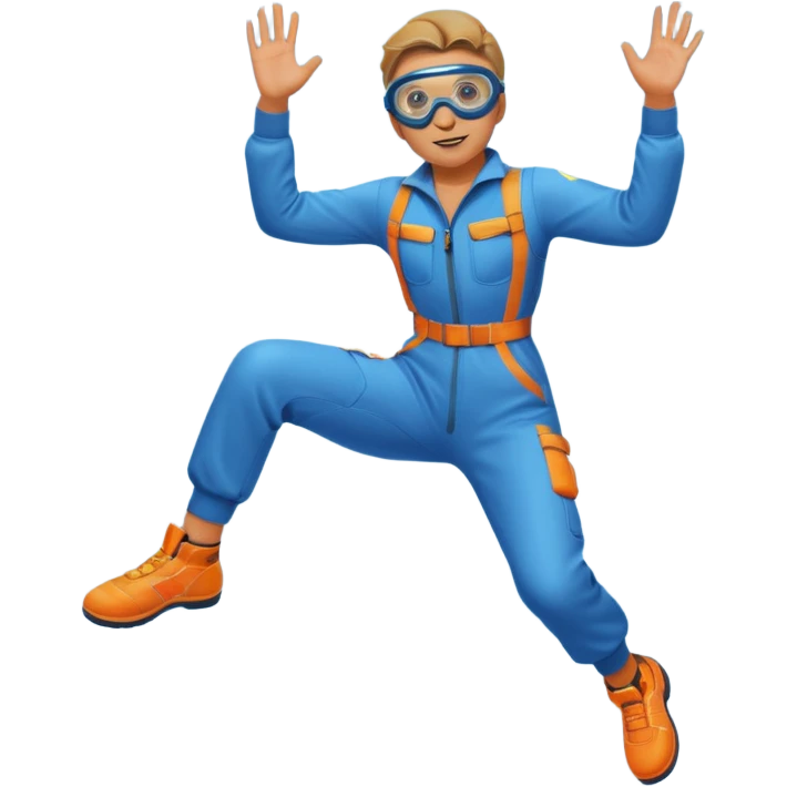 sky diving emoji