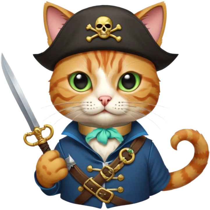 cat+pirates emoji