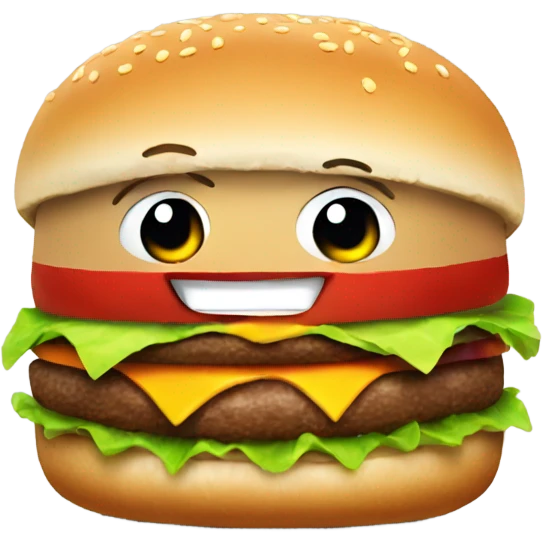 Talking burger  emoji