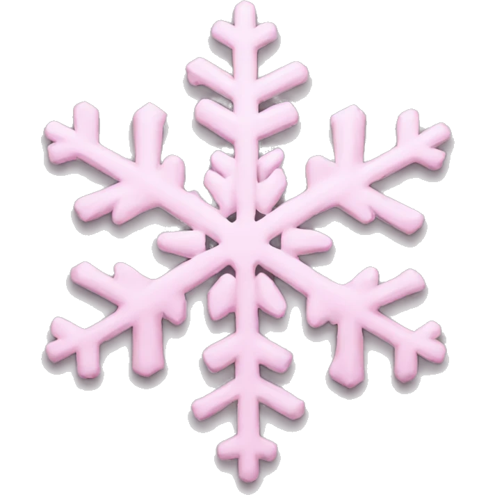 pastel pink snowflake  emoji