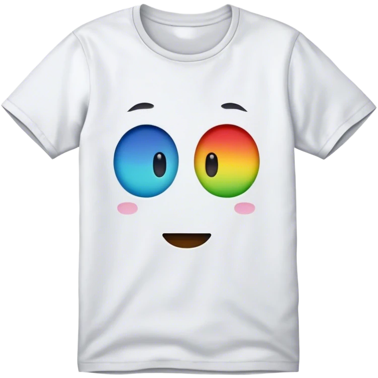 A shirt with a face emoji
