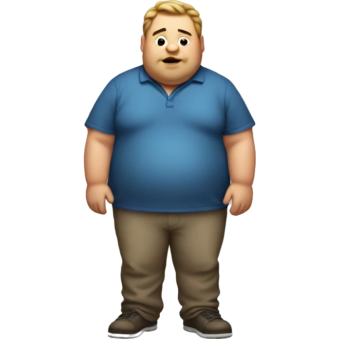 Fat guy emoji