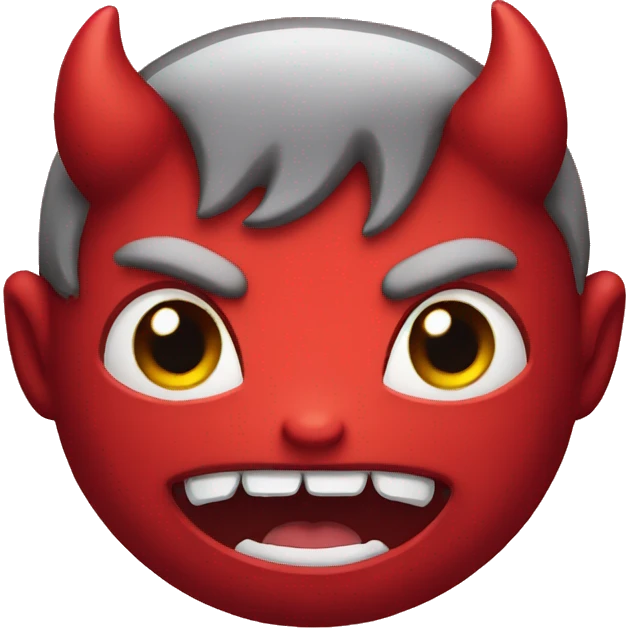 little devil face emoji