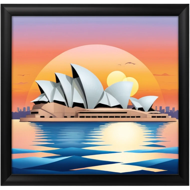Sydney Opera House at sunset emoji