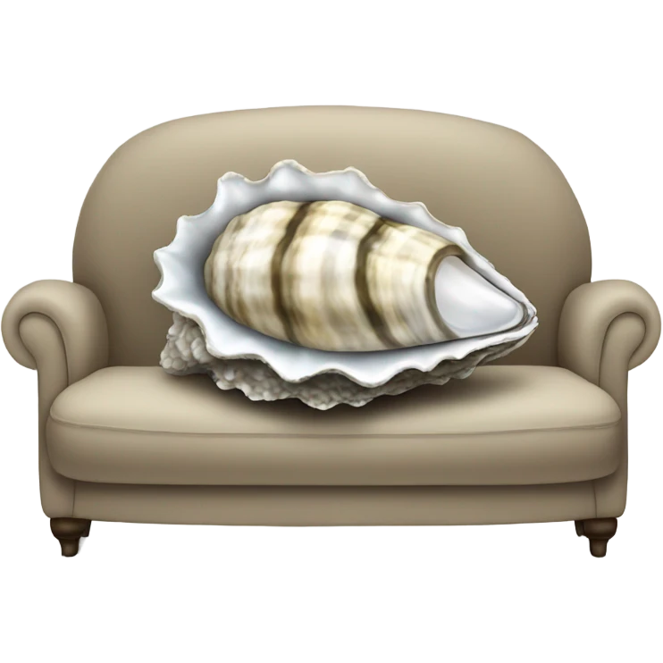 Oyster on a couch emoji