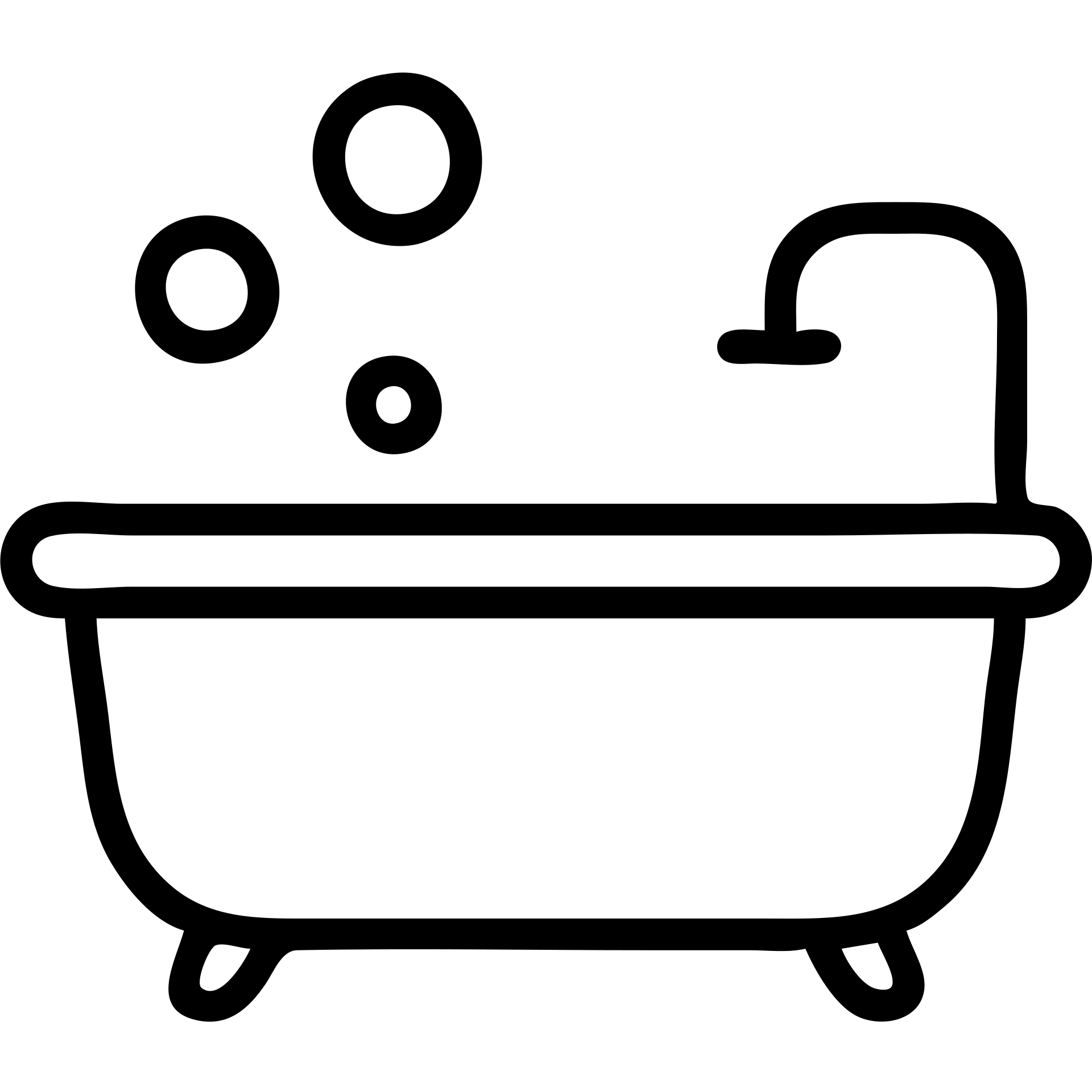 bathtub icon with faucet and bubbles outlined style emoji