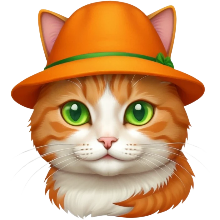Cat with hat on emoji