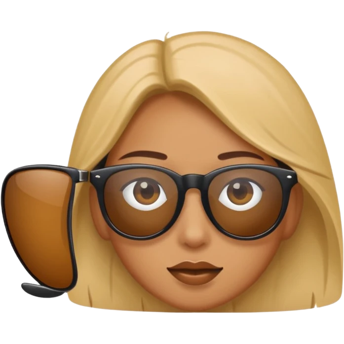Peering over sunglasses  emoji