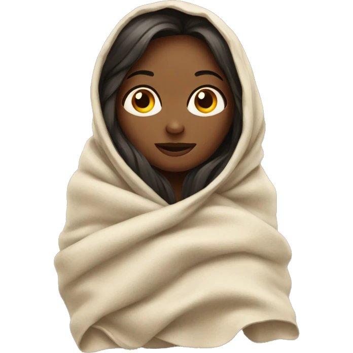 girl in a blanket emoji