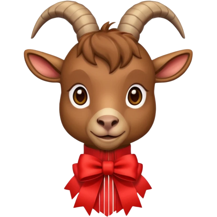 brown goat with ribbon pookie emoji