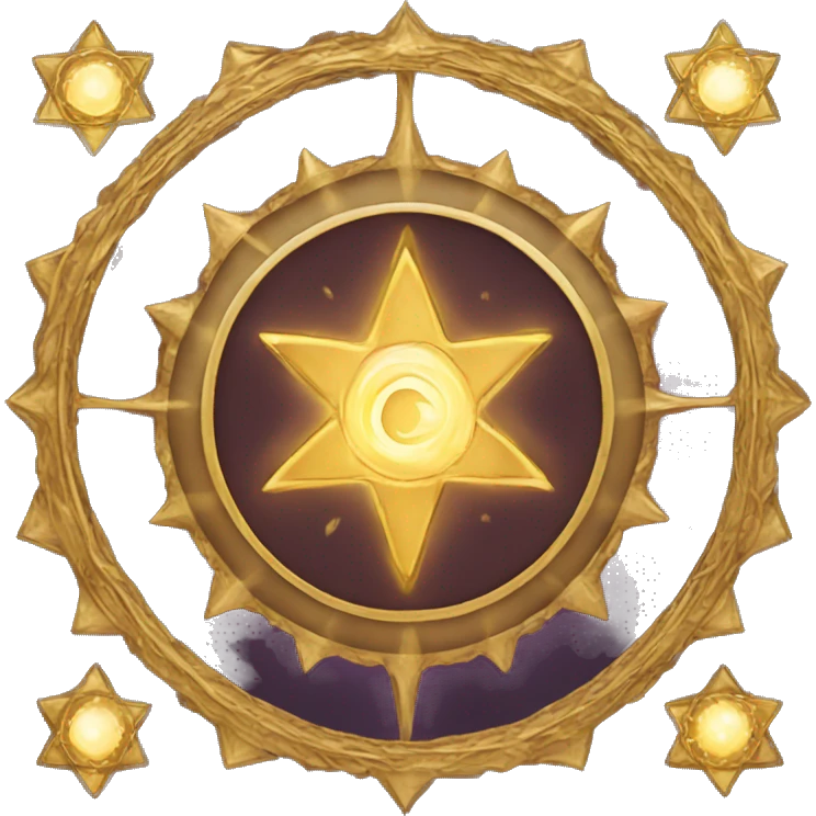 soul star chakra symbol golden  emoji