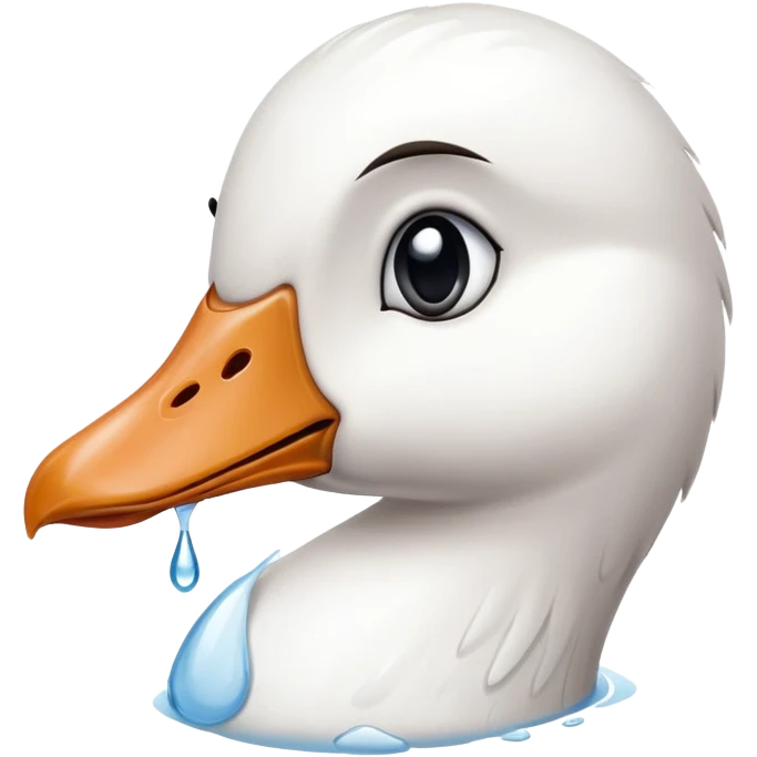 Goose with tears  emoji