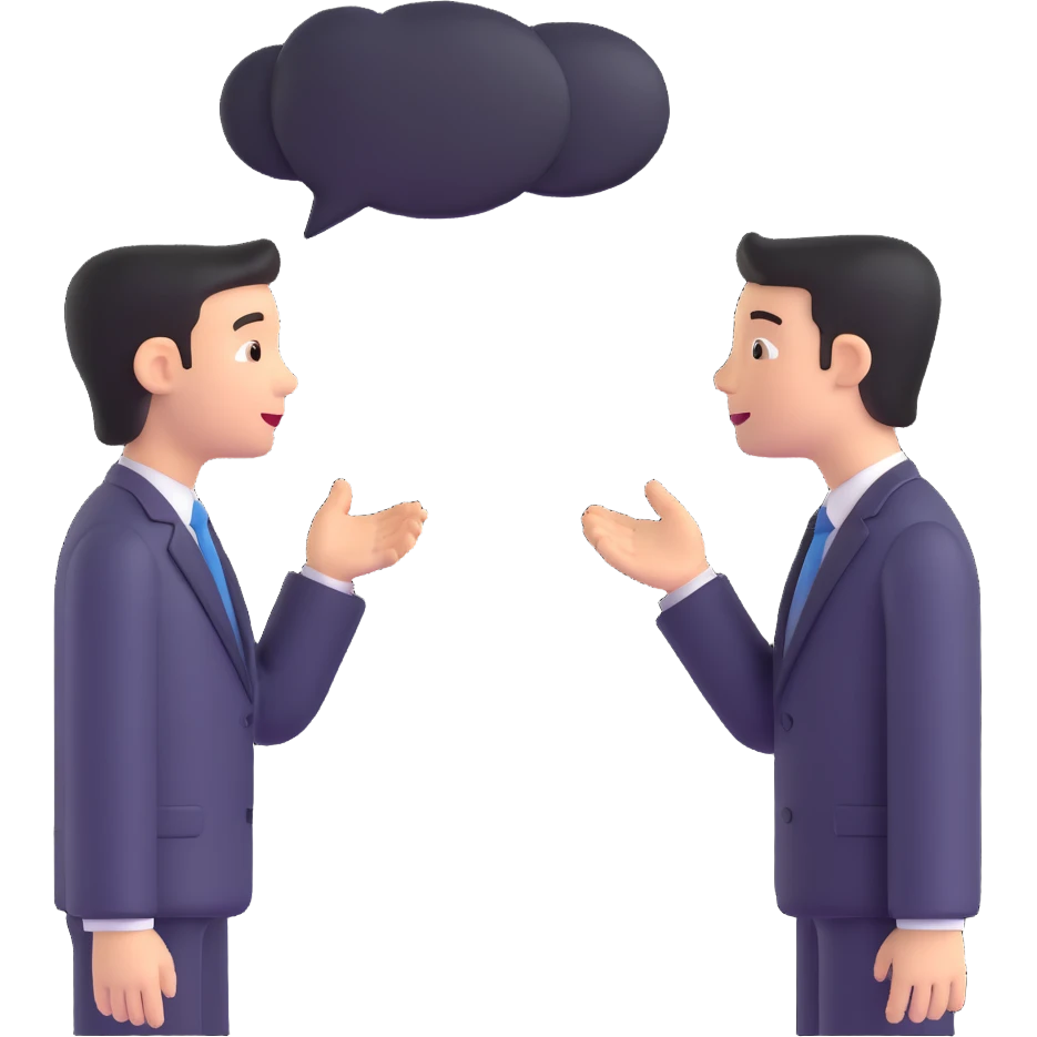 two people talking or acting a skit emoji