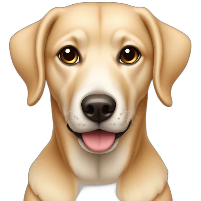 Chien beige oreille poitue emoji