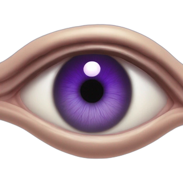 majestic godly violet iris eyeball serious intense symmetrical knowledgable emoji