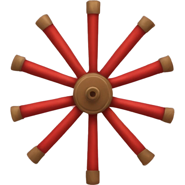 red wagon wheel  emoji