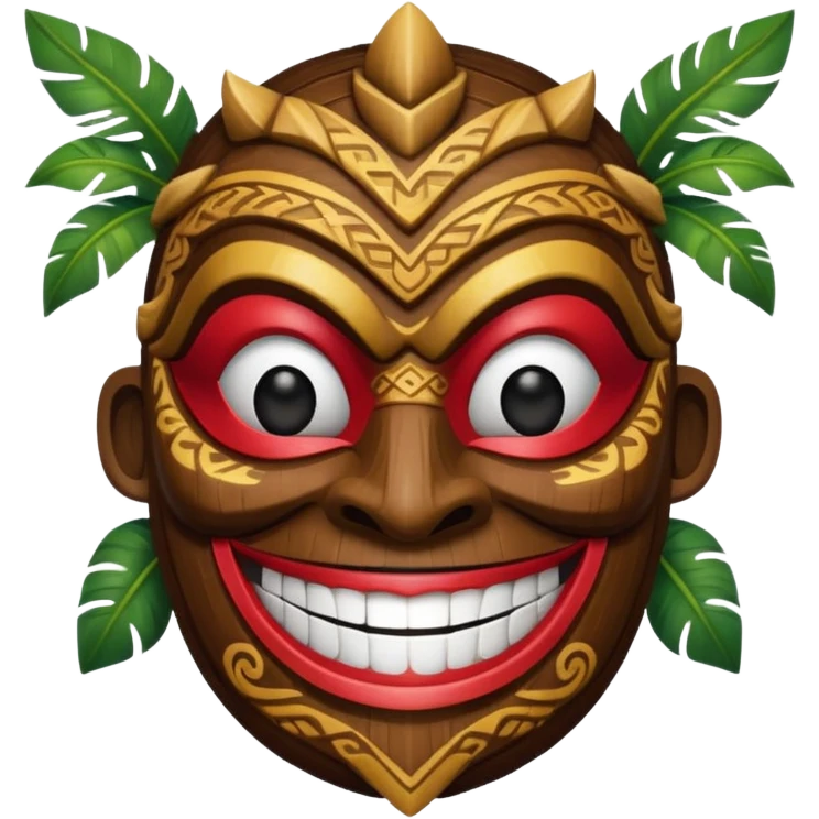 Mavi ünlü tiki emoji