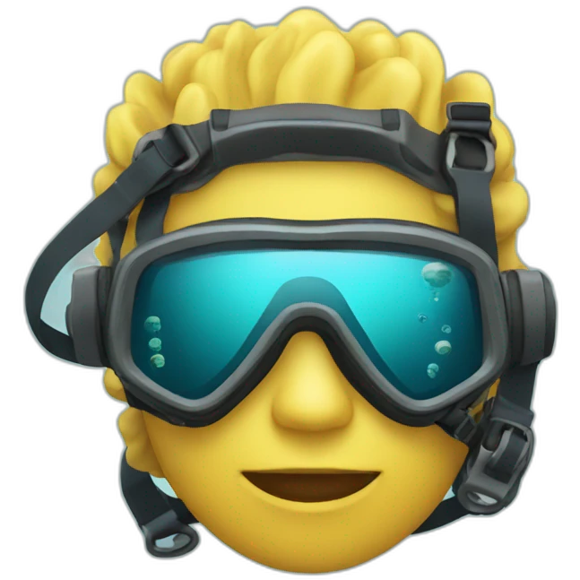 underwater divers under lagon emoji