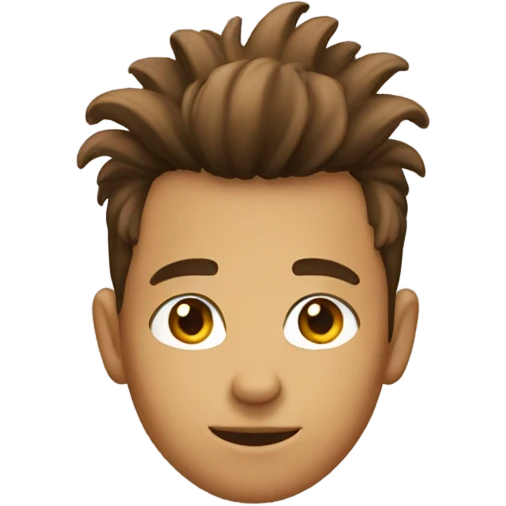 a Italian boy with a brown Mohawk emoji