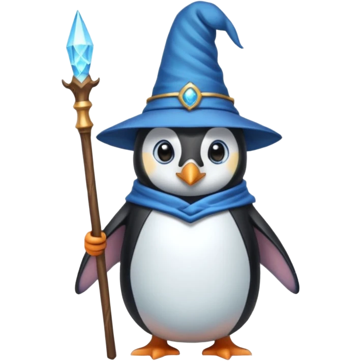 Penguin Wizard emoji