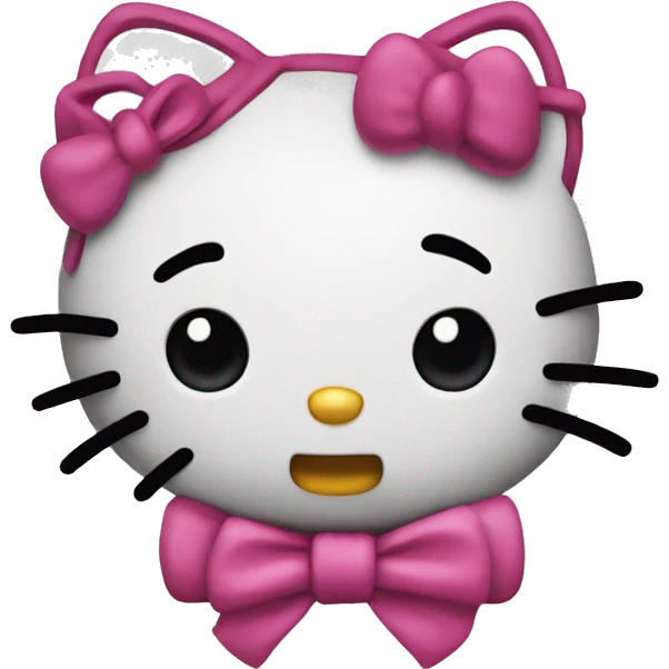 Hello kitty mad emoji
