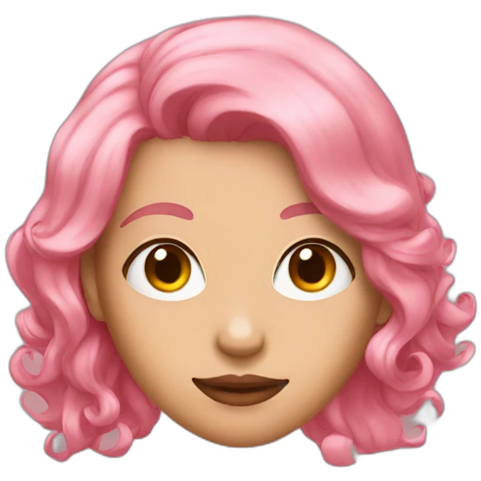 me with rose hair emoji