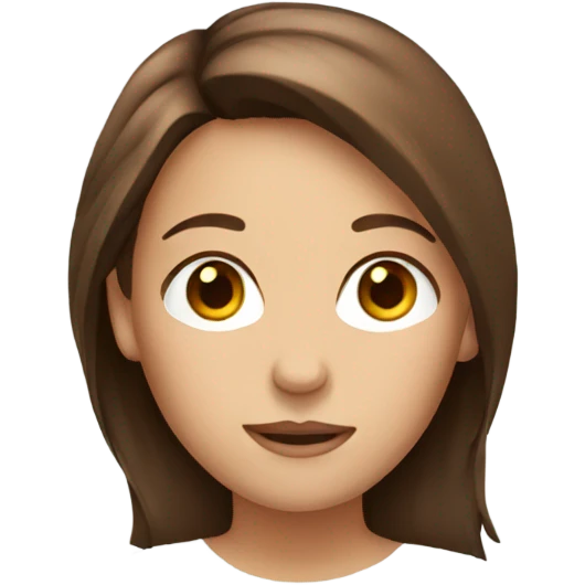girl with brown hair emoji