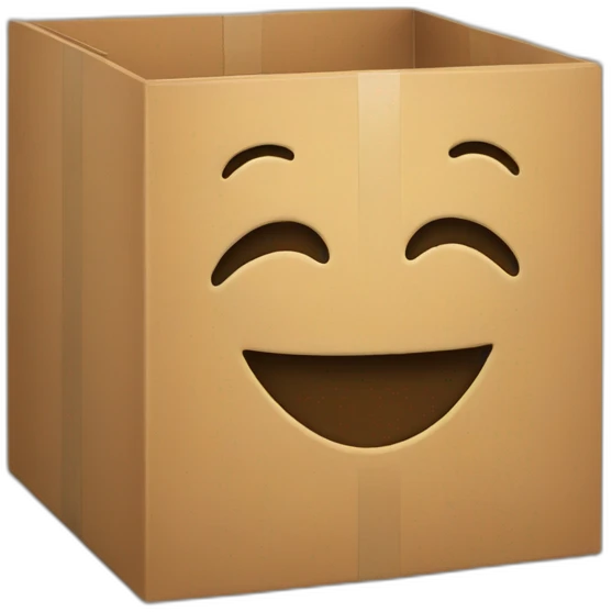 box with smile emoji