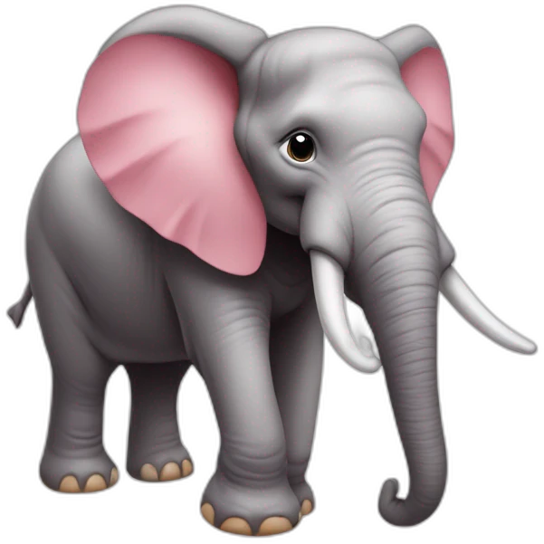 éléphant rose emoji