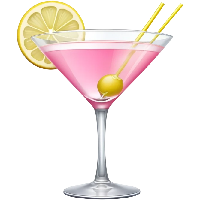 Pink lemon drop martini  emoji