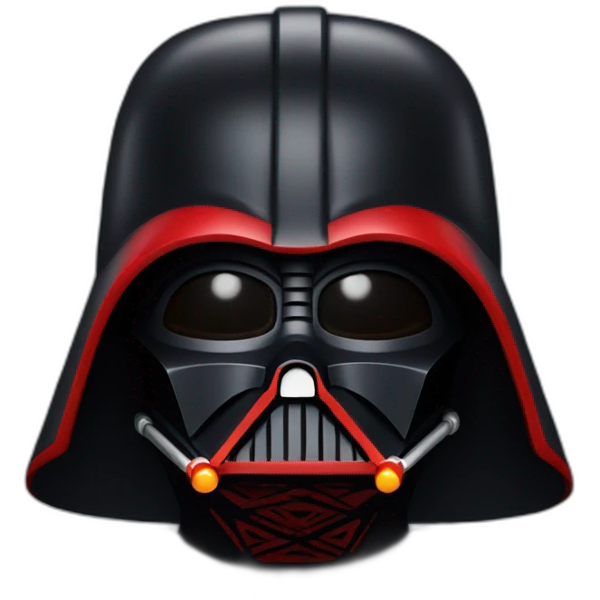 red darth vader emoji