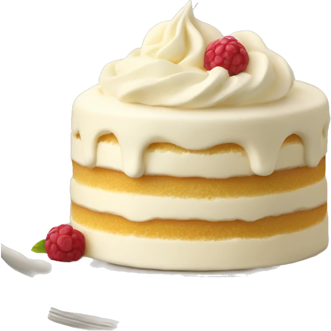 soft cream light vanilla cake emoji