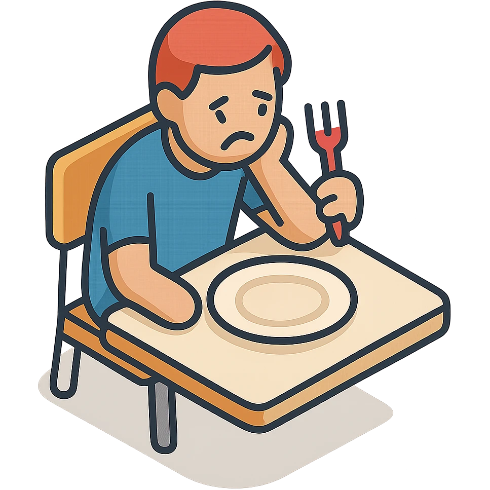 человек голодный emoji