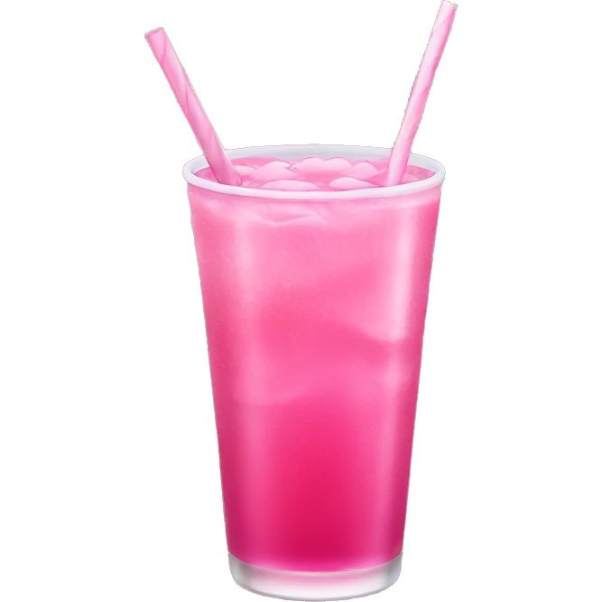 Pink drink emoji