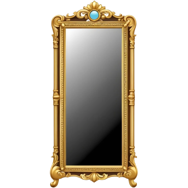 tall standing mirror with frame emoji