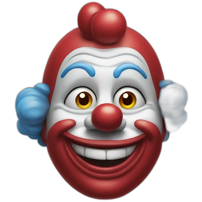 clown made of glass emoji