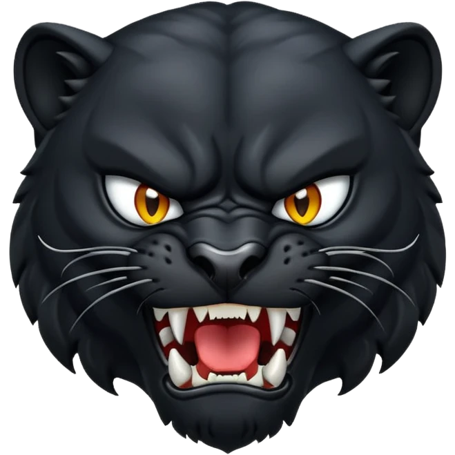 angry panther animal emoji