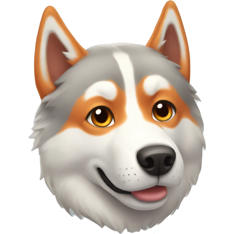Orange husky emoji