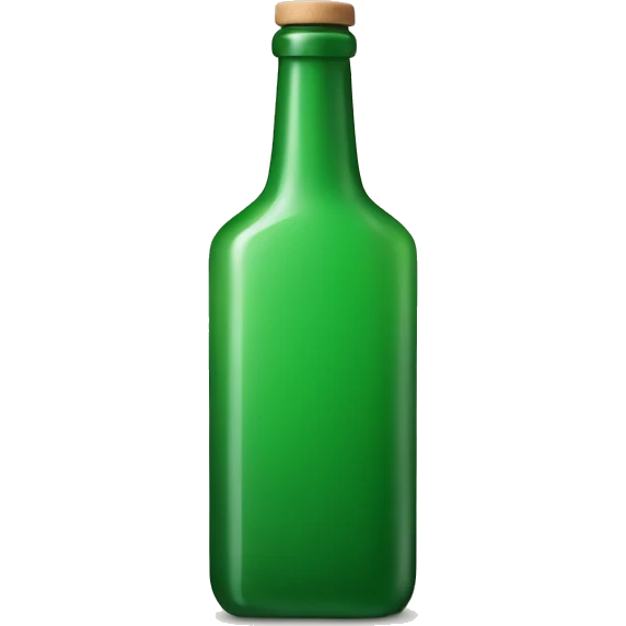 green square bottle with crok emoji