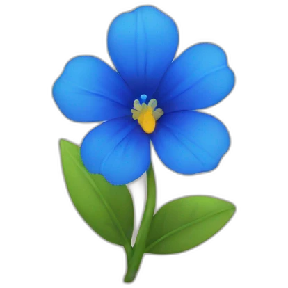 Blue flower emoji