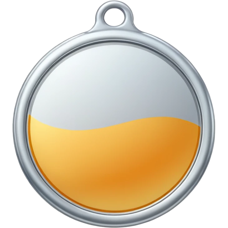 silver medal with no engraved on it emoji