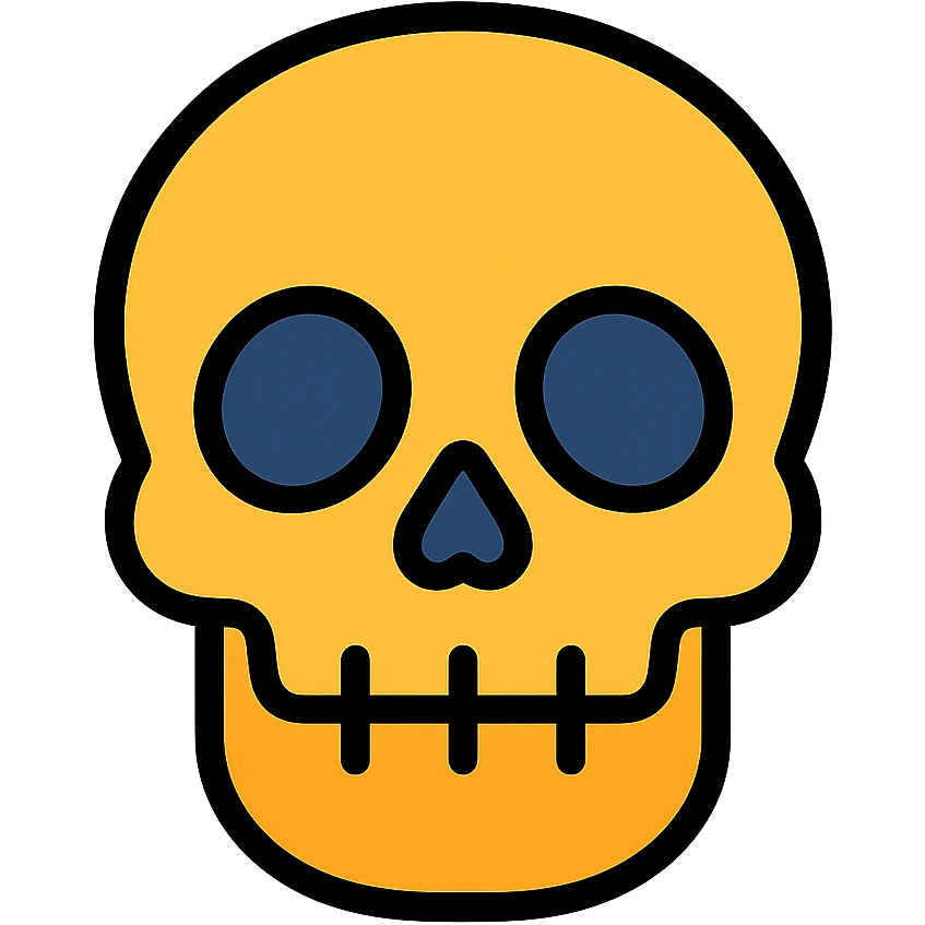 colored skull icon emoji