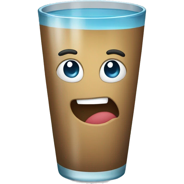 Vaso con agua  emoji
