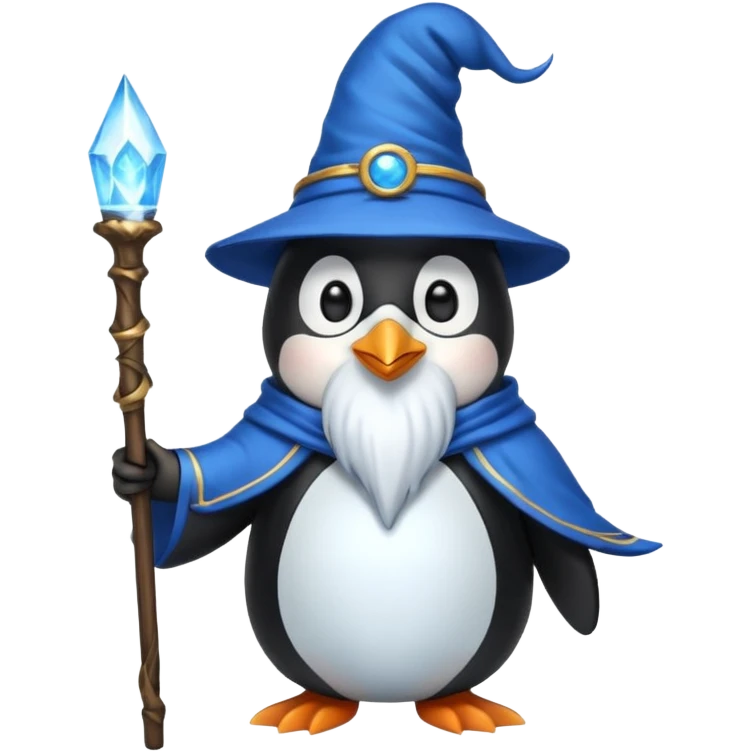 Penguin Wizard emoji