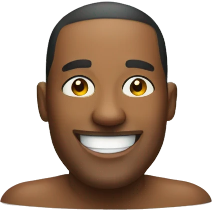 smiling man by the pool emoji
