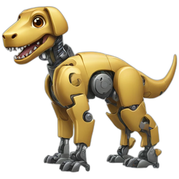 robotic dog dinosaur emoji