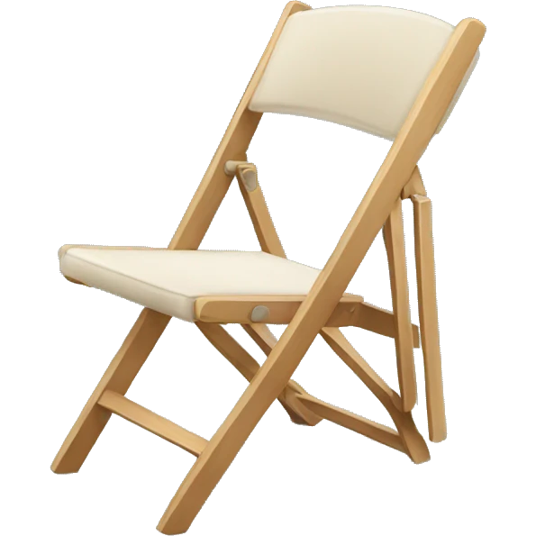 Folding chair emoji